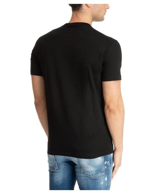 DSquared² Black Cool Fit Icon T-shirt for men