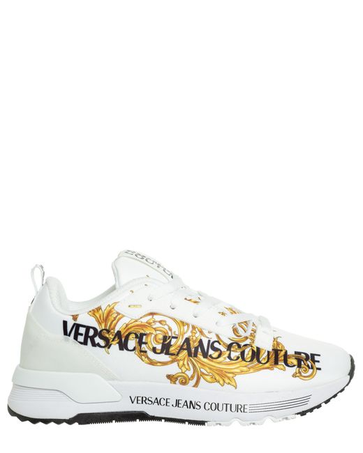 Versace Jeans Couture Dynamic Logo Couture Sneakers in White (Metallic ...
