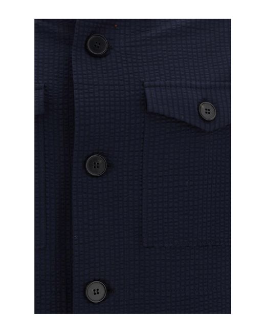 Harris Wharf London Blue Jacket for men