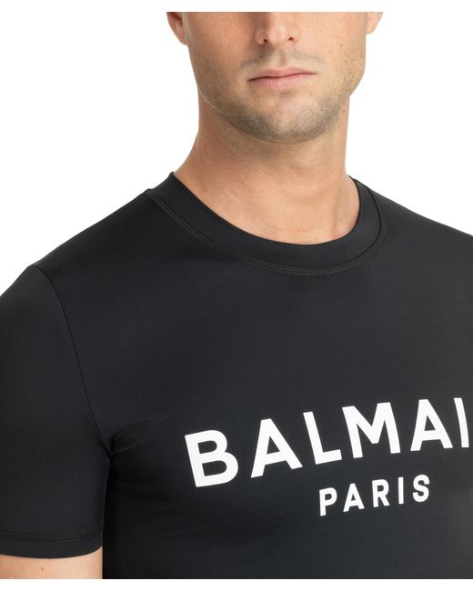 T-shirt logo di Balmain in Black da Uomo