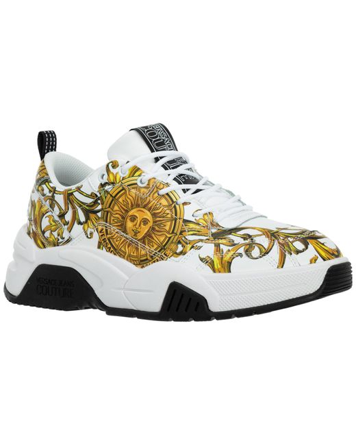 Uluru Beyond Bedienen Versace Jeans Couture Shoes Leather Trainers Sneakers Stargaze Garland Sun  in White for Men | Lyst
