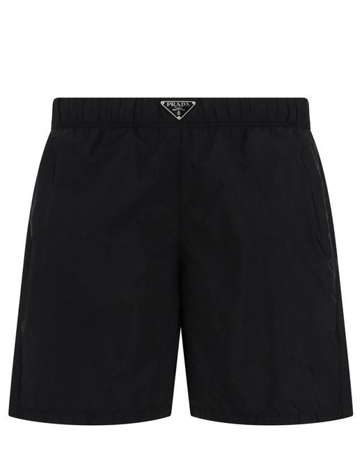 Prada Black Swim Shorts for men