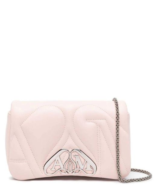 Alexander McQueen Pink The Seal Shoulder Bag