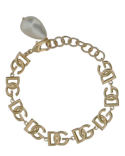 Dolce & Gabbana Metallic Logo Bracelet