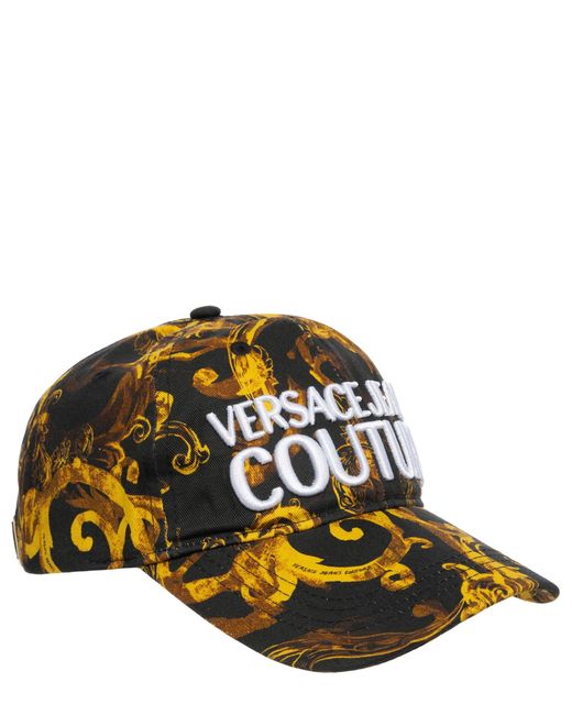 Versace Metallic Watercolour Couture Hat for men