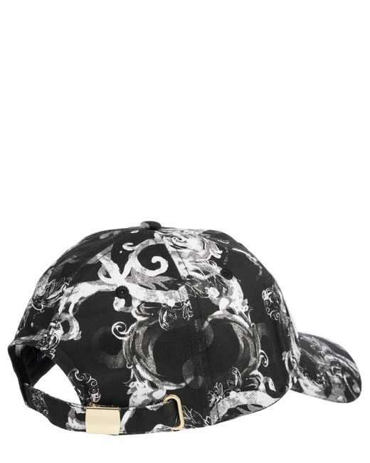 Versace Black Watercolour Couture Hat for men
