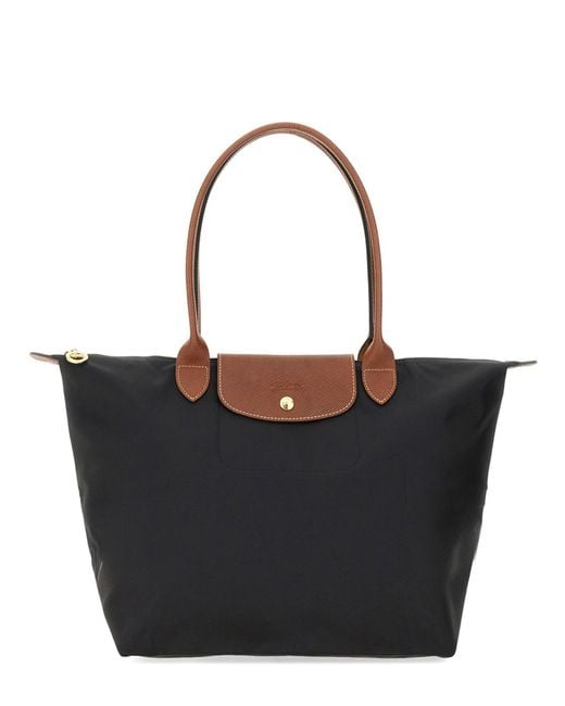 Longchamp Black Le Pliage Large Tote Bag