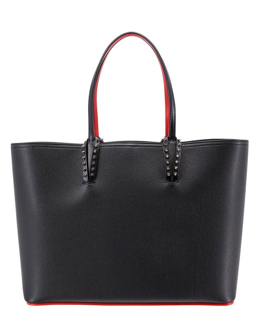 Shopping bag cabata large di Christian Louboutin in Black