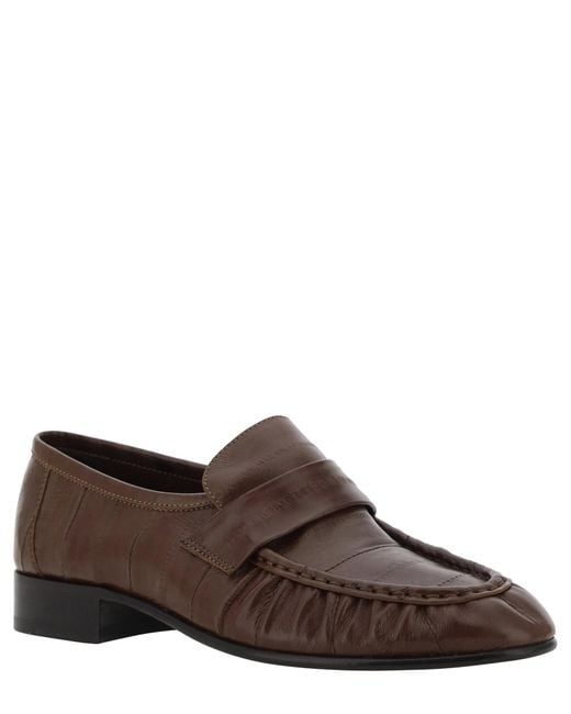 The Row Brown Soft Loafers