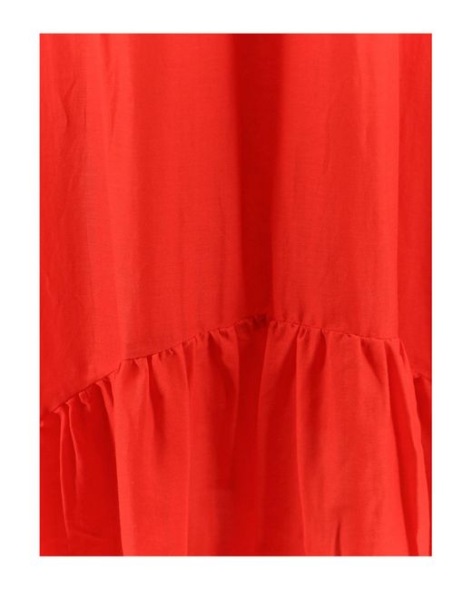 Semicouture Red Long Dress