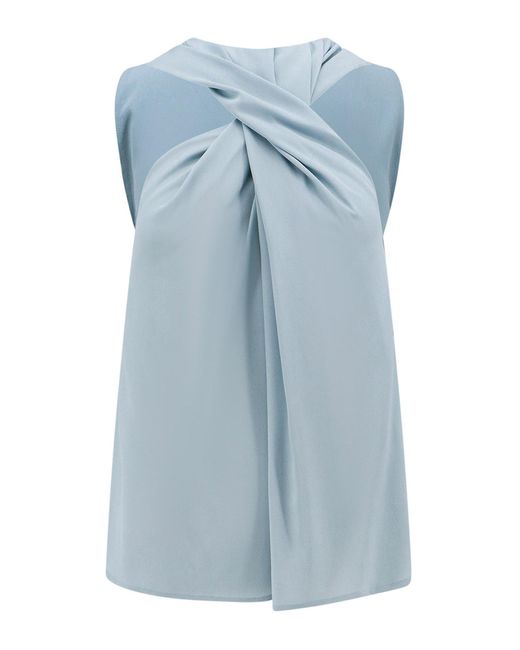 Erika Cavallini Semi Couture Blue Top