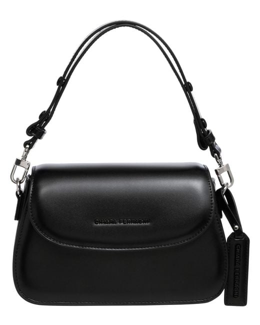 Chiara Ferragni Black Evelope Shoulder Bag