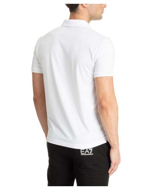 EA7 White Natural Ventus 7 Polo Shirt for men