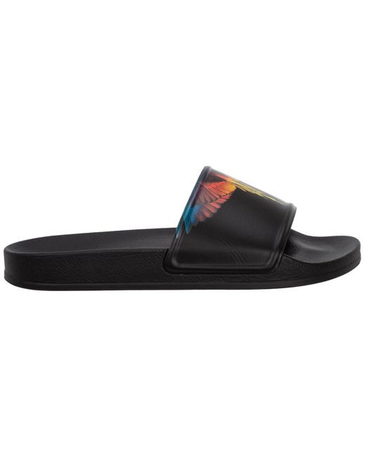 Ciabatte Marcelo Burlon wings CMIC001S22PLA0031025 black - red | FRMODA.com