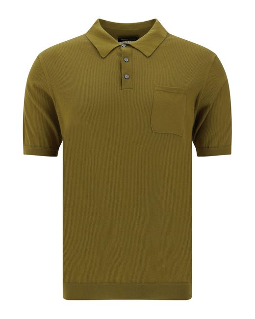 Roberto Collina Green Polo Shirt for men
