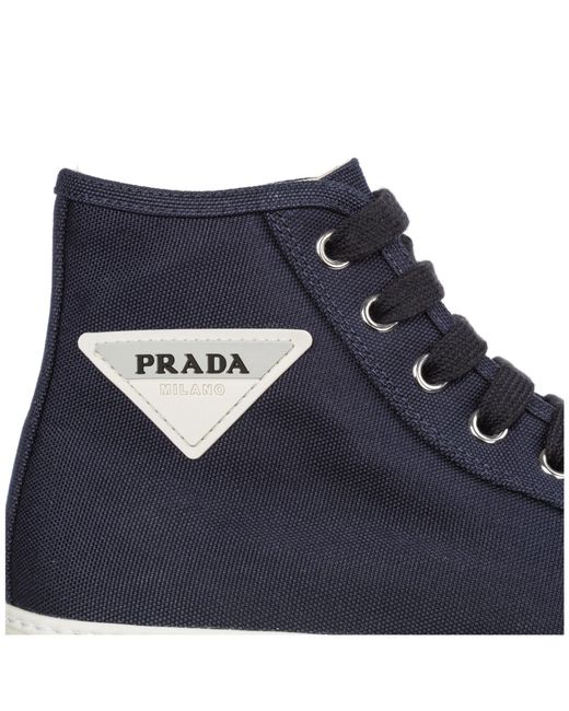 prada cotton canvas sneakers