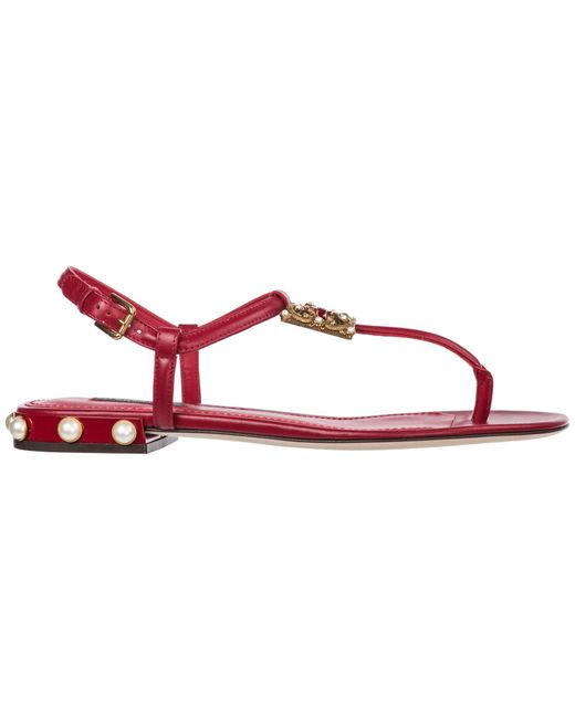 dolce gabbana flat sandals