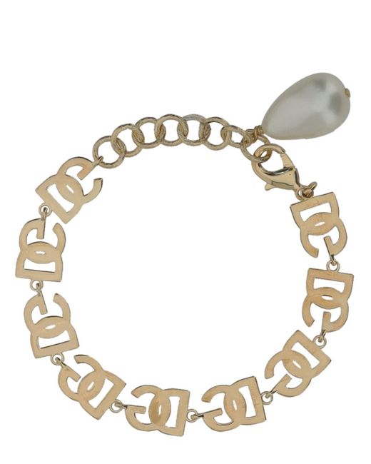 Dolce & Gabbana Metallic Logo Bracelet