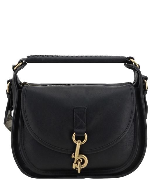 Borsa a mano b clip di Burberry in Black
