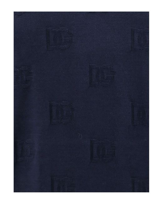 Dolce & Gabbana Blue Sweater for men