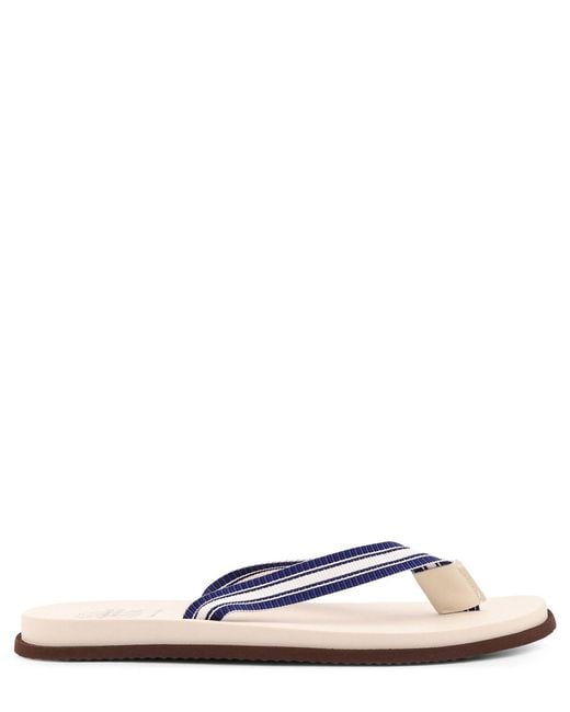 Brunello Cucinelli White Flip Flops for men