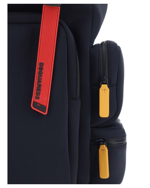 DSquared² Blue Backpack for men