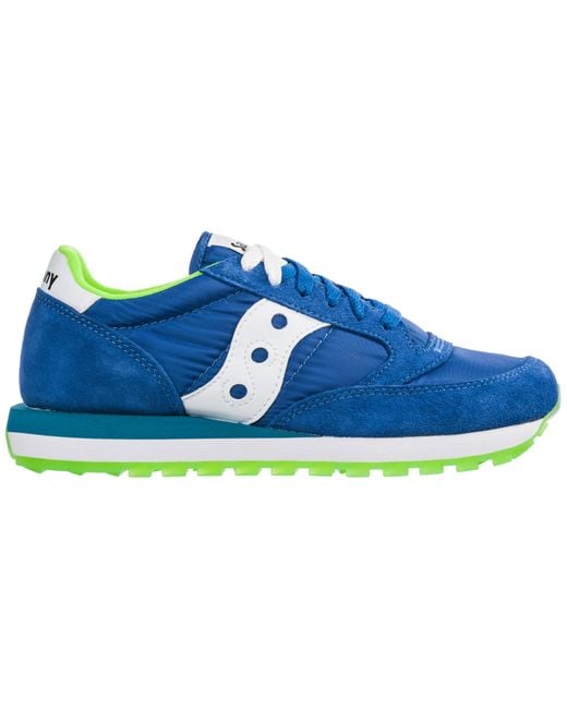 Saucony Blue Men's Shoes Suede Trainers Sneakers Jazz for men