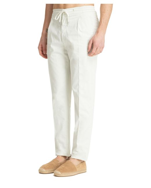 Pantaloni miami di Lardini in White da Uomo