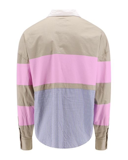Camicia rugby hybrid di DSquared² in Pink da Uomo