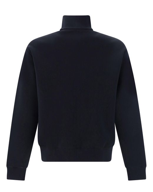 Burberry Blue Zip-up Sweatshirt for men