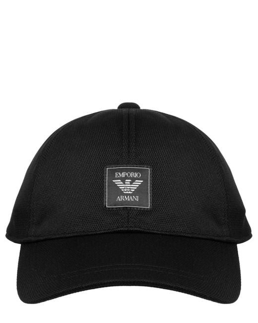 Emporio Armani Black Swimwear Hat for men