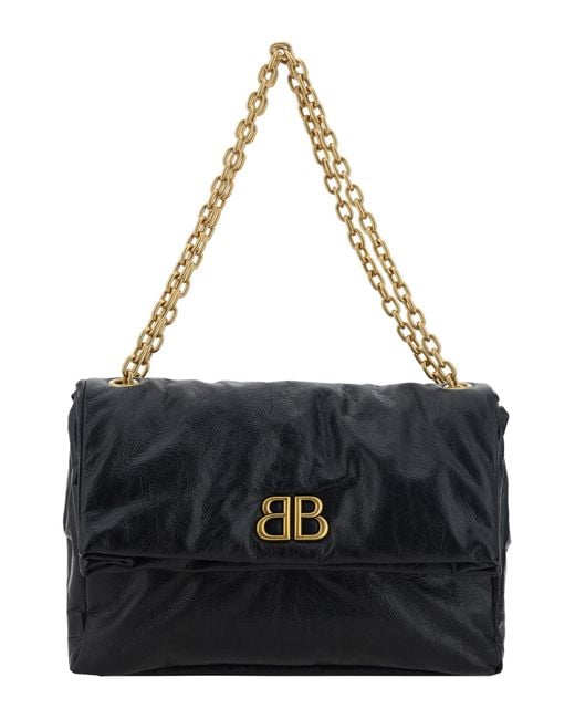 Balenciaga Black Monaco Medium Handbag