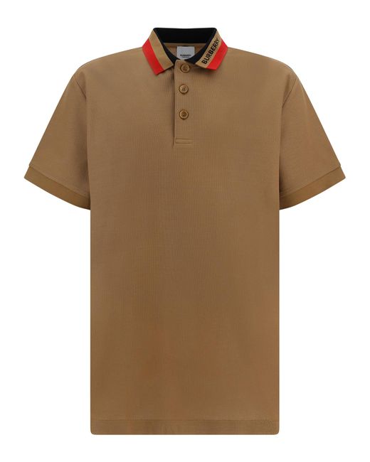 Burberry Brown Edney Polo Shirt for men