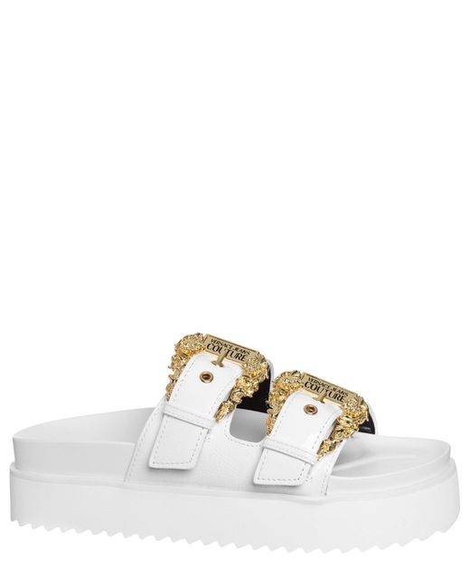 Versace White Arizona Sandals