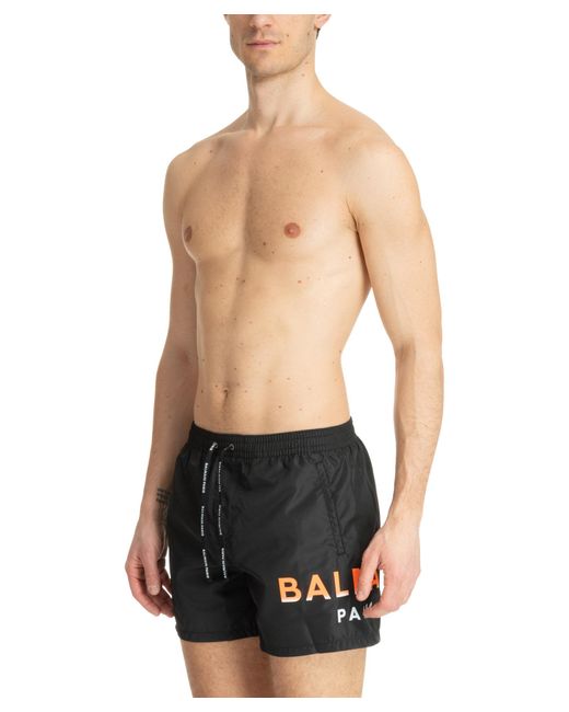 Balmain Black Swim Shorts for men