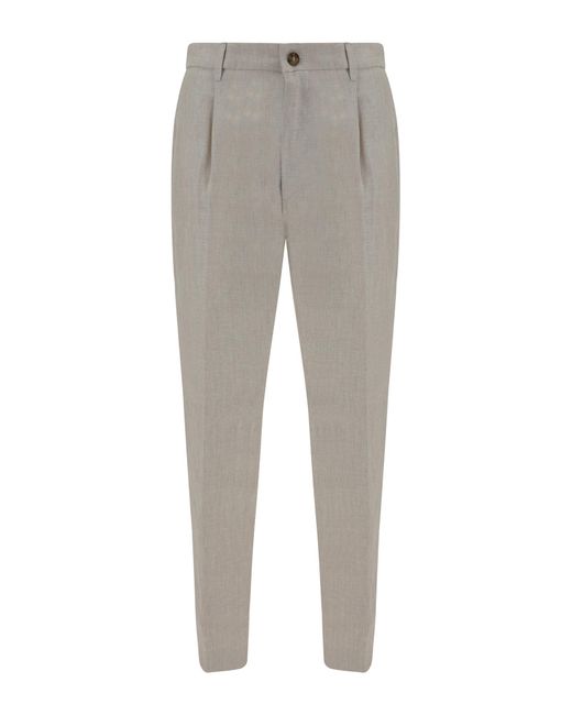 Brooksfield Gray Trousers for men