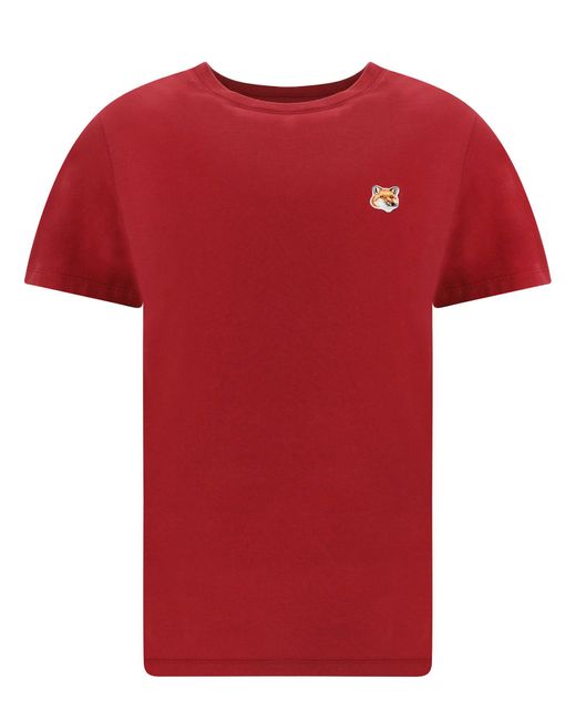 T-shirt di Maison Kitsuné in Red