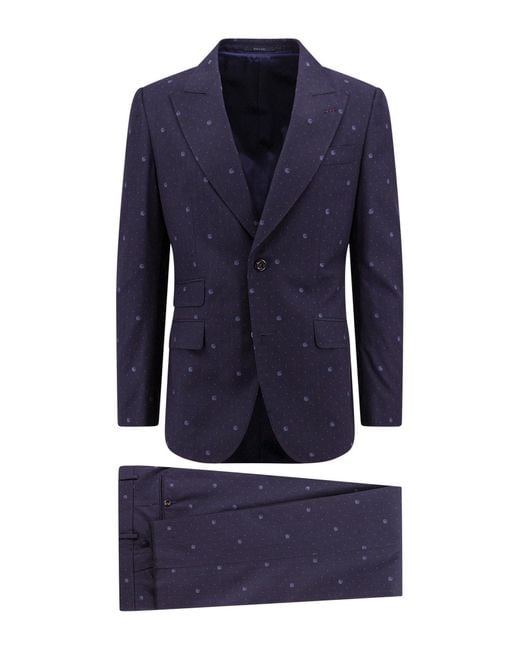 Gucci Blue Suit for men