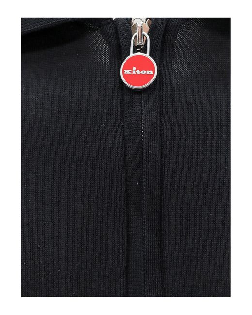 Kiton Black Polo Shirt for men