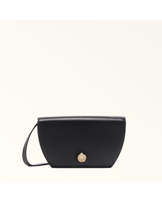 Furla Black Sfera Crossbody Nero Soft Calf Leather