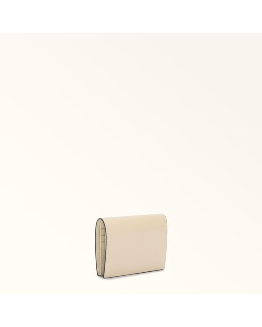 Furla Natural Camelia Compact Wallet Ballerina I Textured Leather