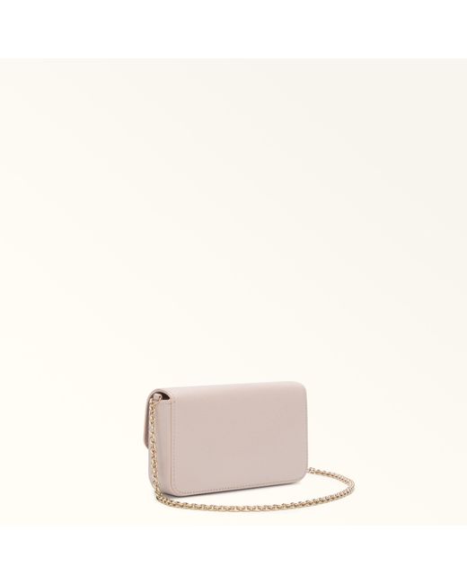 Furla Pink 1927 Mini Bag Corolla Textured Leather