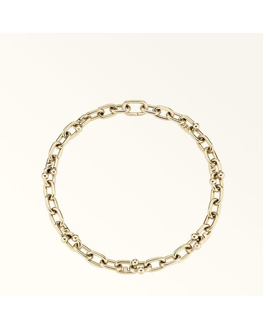 Furla Metallic Mianuvola Necklace Color Oro Metal