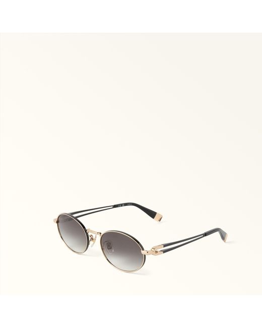 Furla Gray Sunglasses Nero Metal