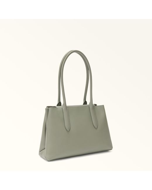 Furla Green Meridiana Tote Agave B Napoli Double Calf Leather