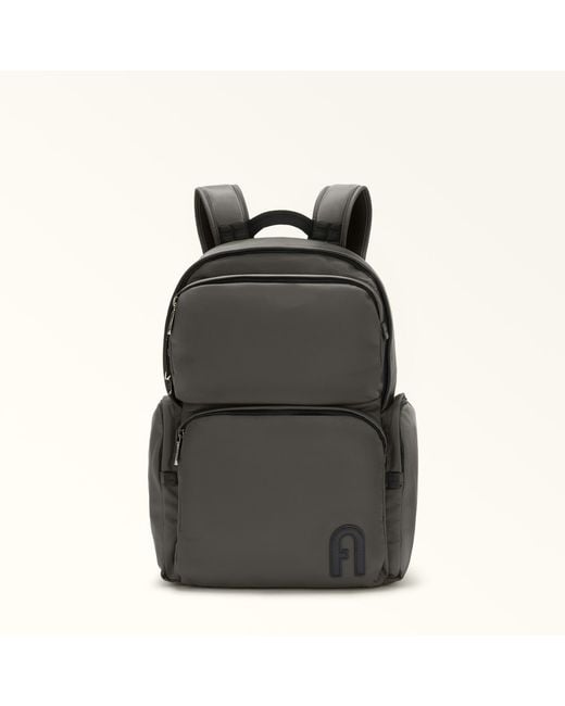 Furla Black Orion Backpack Xl Dark Lapis Waterproof Nylon Fabric for men
