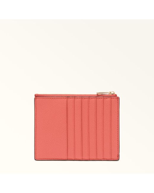 Furla Camelia Card Case Aperitivo Textured Leather