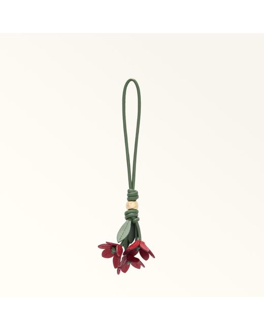 Allegra Charm Toni Ciliegia Pelle Di Vitello A Blocchi Di Colore Sydney Donna di Furla in Natural