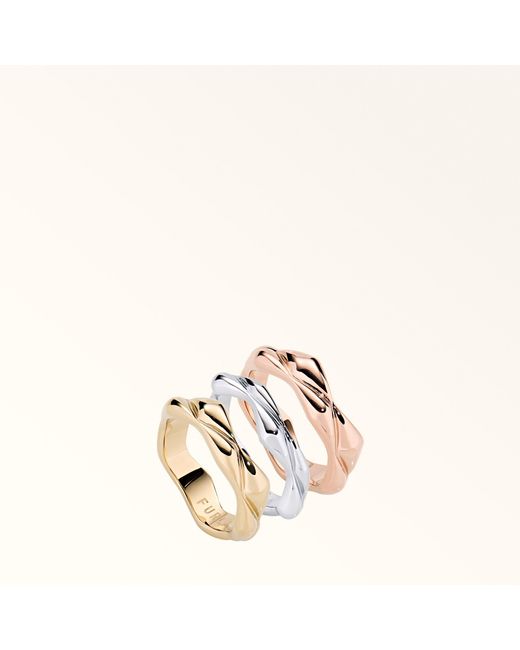 Furla Metallic Mionido Ring Color Oro Metal