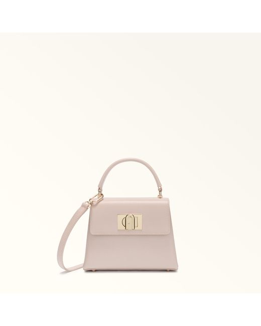 Furla Natural 1927 Top Handle Mini Corolla Textured Leather